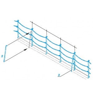 1/350 Chain bar railings