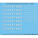 1/700 USN Hull Numbers - Hi Viz