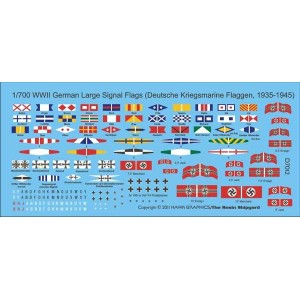 1/700 WWII German Signal flags