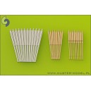 1/200 Bismarck secondary and heavy AA armament barrels