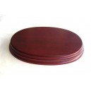 WOODEN OVAL BASE 17x11 Mahogany