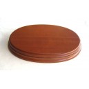 WOODEN OVAL BASE 20x14 Hazelnut