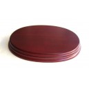 WOODEN OVAL BASE 20x14 Mahogany