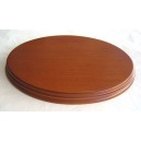 WOODEN OVAL BASE 26x18 Mahogany﻿
