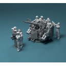 1/350 US NAVY Bofors twin mount crew