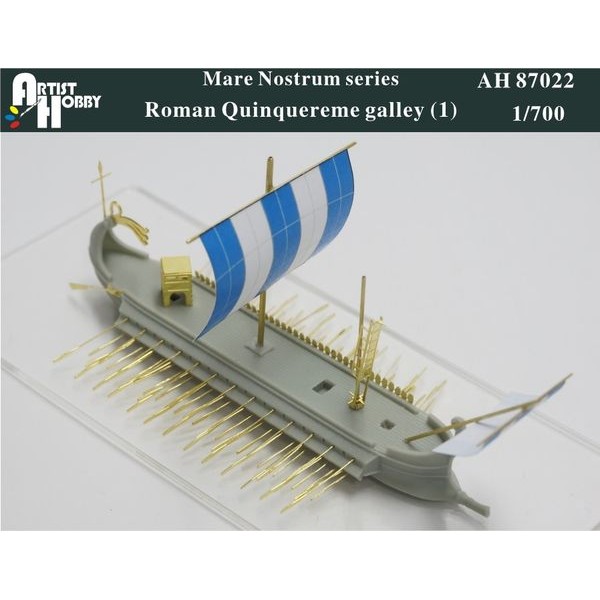 1 Artist Hobby resin PE 1/700 Roman Quinquereme galley AH 87022