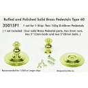 Solid Brass Pedestals 60mm