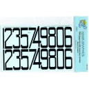 1/350 USN Carrier Deck Numbers - Black