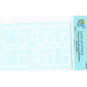 1/350 USN Carrier Deck Numbers - White