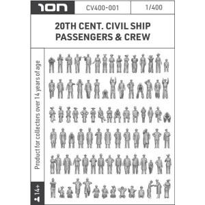1/400 20TH Cent. Civil Ship Passengers & Crew