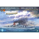 1/700 SMS Derfflinger + SMS L&uuml;tzow + Zeppelin