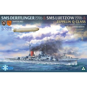 1/700 SMS Derfflinger + SMS L&uuml;tzow + Zeppelin