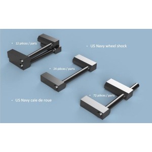 1/700 US Navy Wheel Chocks Assortment