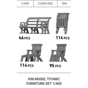1/400 Titanic Furniture Set