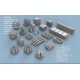 1/350 Assortment US Navy pallets & accessories