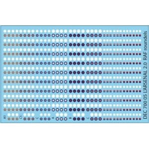 1/700 Royal Air Force roundels WWII